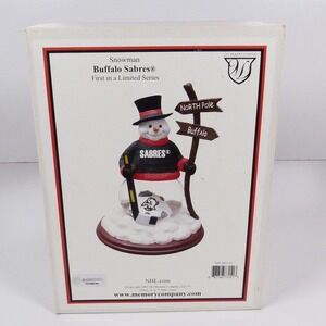 The Memory Company Buffalo Sabres Snowman Limited Series NHL Hockey New NOS Vtg